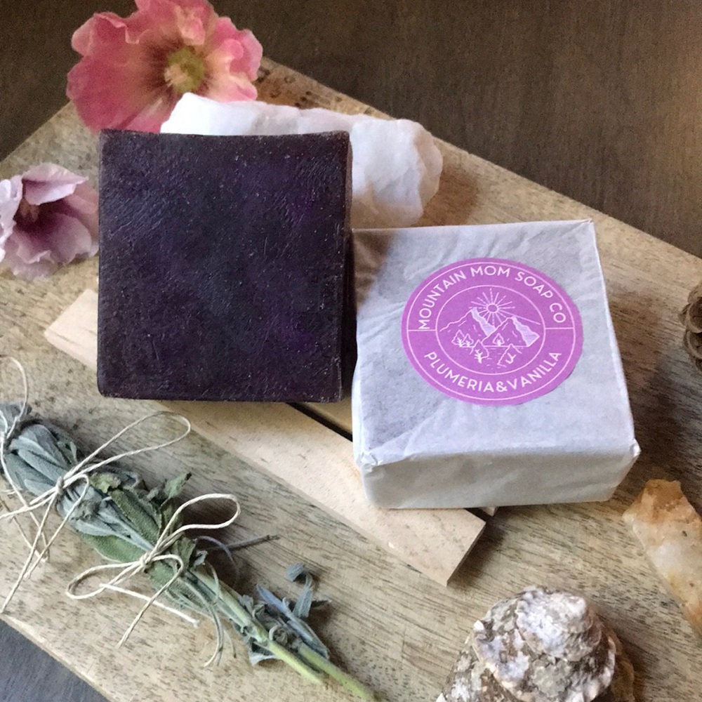 PLUMERIA&VANILLA Glycerin Bar Soap/ Mountain Mom Soap Co